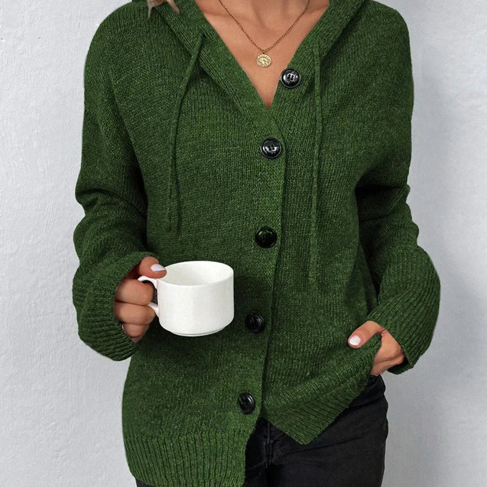 Viviana | Cardigan with drawstring and hood - Image 11