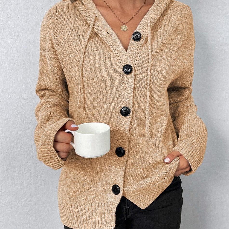 Viviana | Cardigan with drawstring and hood - Image 14