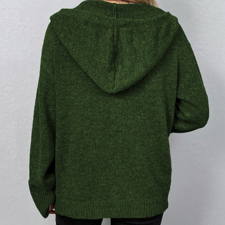 Viviana | Cardigan with drawstring and hood - Image 3