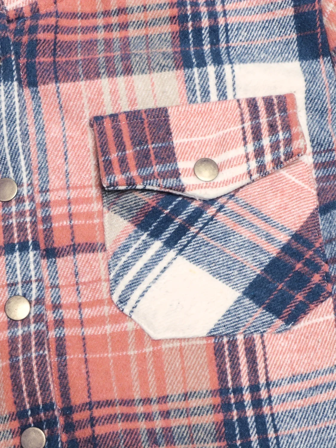 Wendy | Checked, long-sleeved hooded outerwear with snap fasteners - Image 4