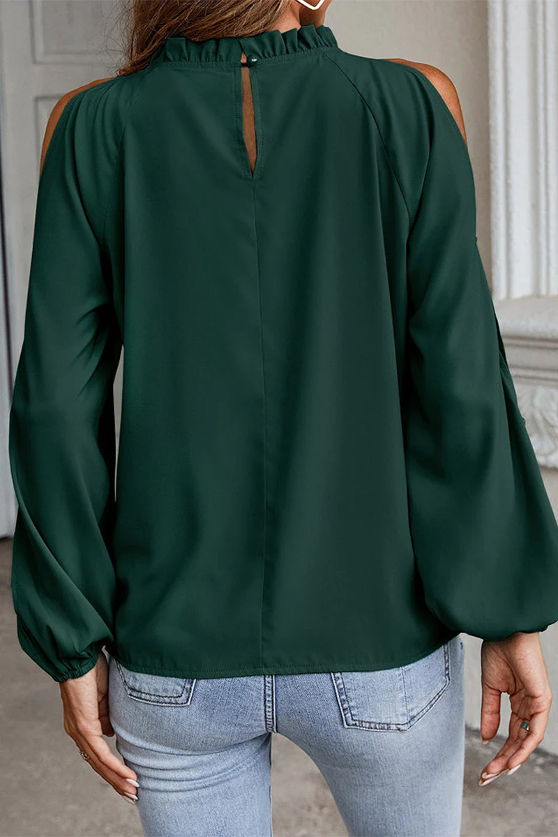 Xaviera | Elegant solid color half turtleneck tops - Image 8