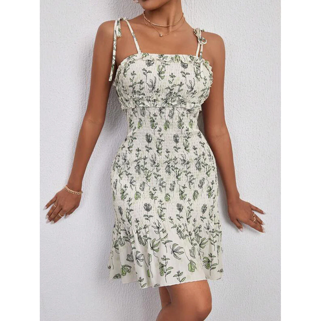 Xaviera® | Women'S Floral Wrap Dress With Adjustable Straps And Ruffle Hem - Image 4