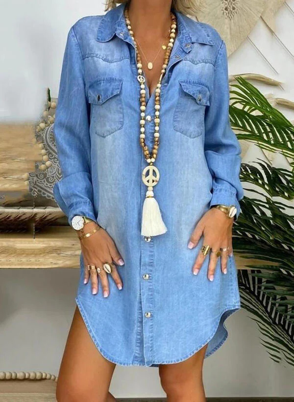 Xenia® | Denim Shirt Dress