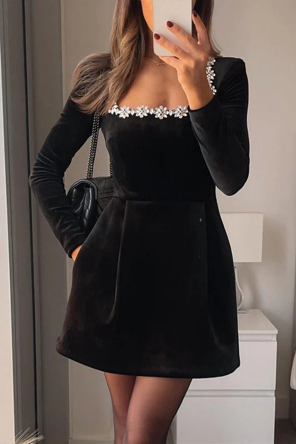 Xenia® | Elegant Midi Dress With Puff Sleeves And Belt - Image 3