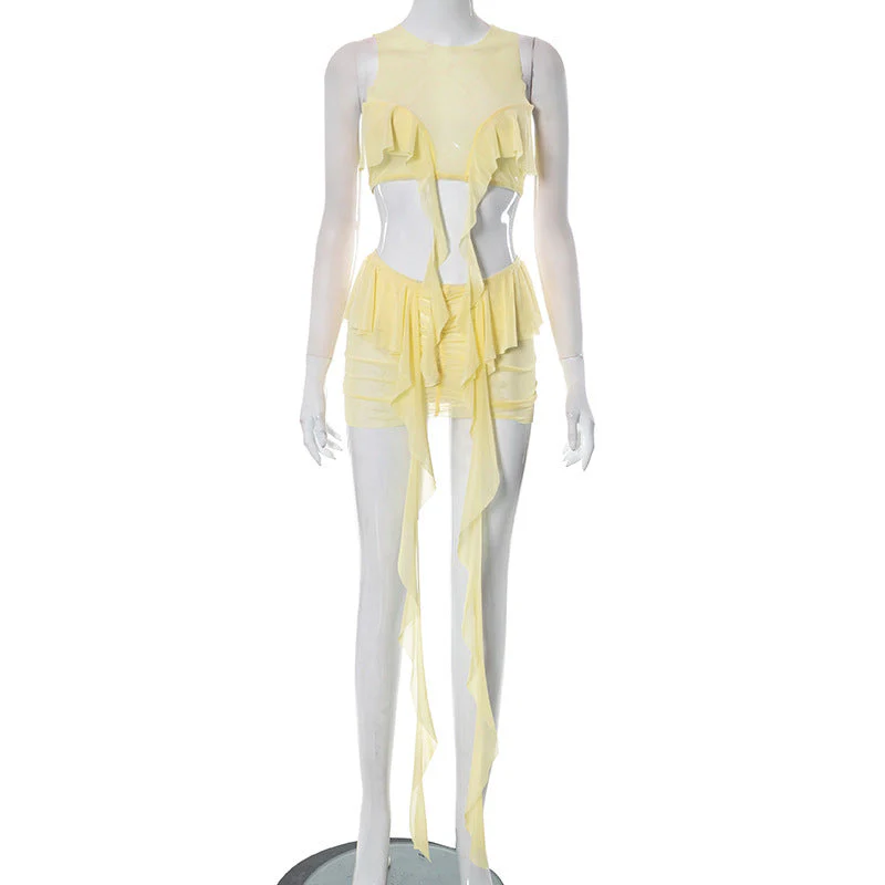 Ximena® | Women'S Swimsuit With Ruffles And Tie Straps - Image 6