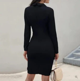 Xochitl® | Elegant Cocktail Dress With Buttons - Image 3