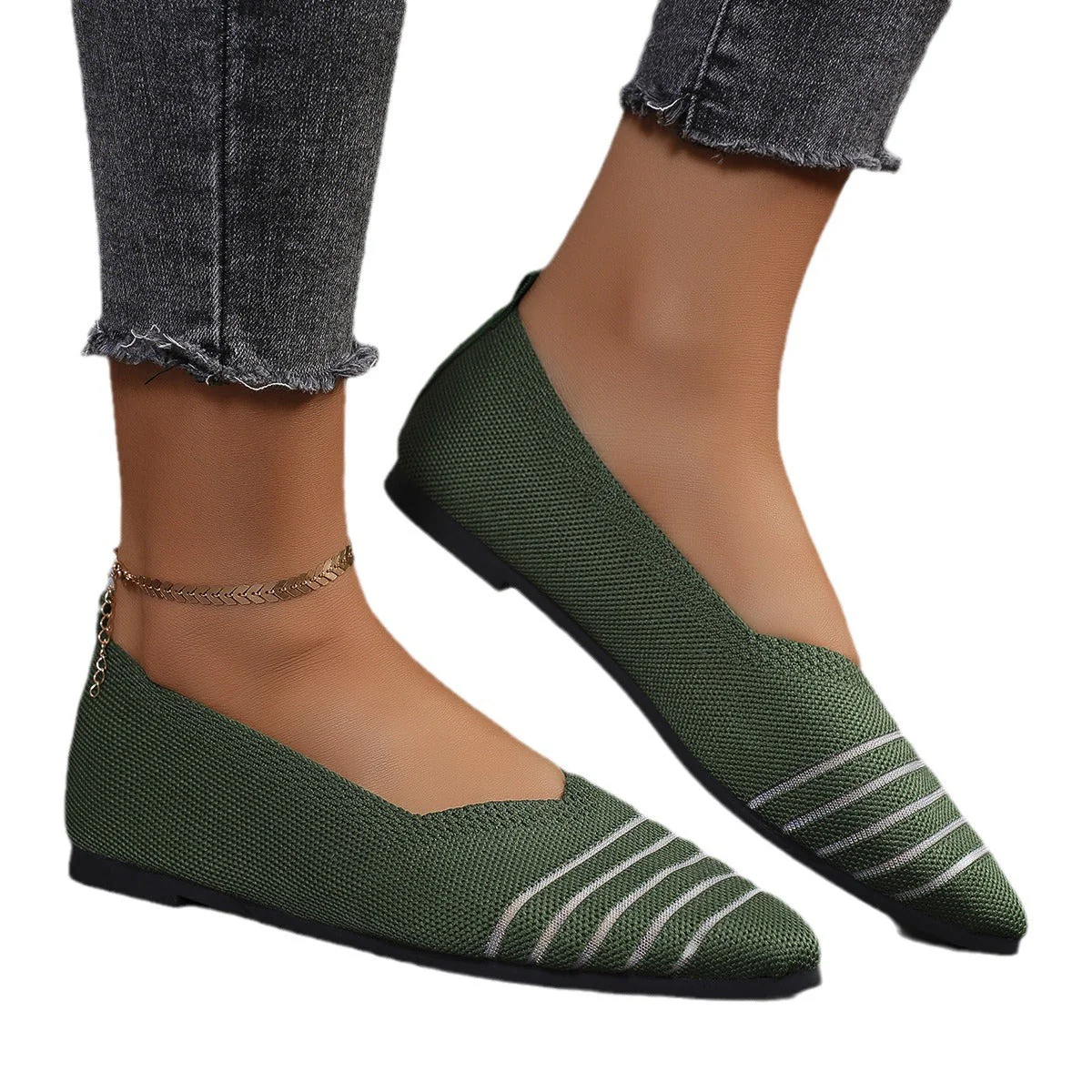 Xochitl® | Women'S Comfortable Mesh Ballerina Flat With Elastic Slip-On