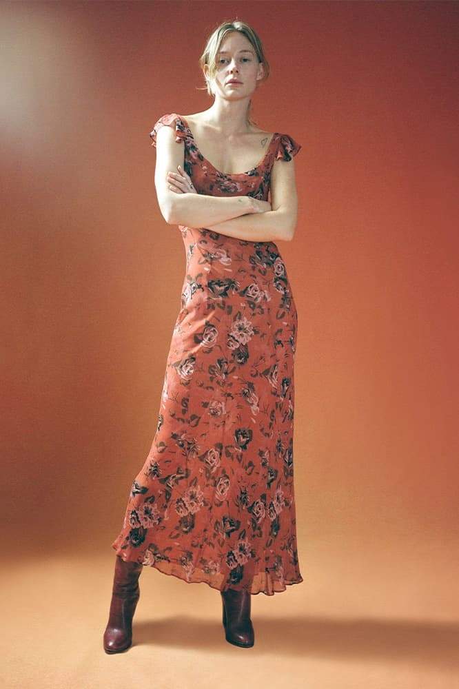 Yadira® | Scoop-Neck Floral Print Maxi Dress - Image 4