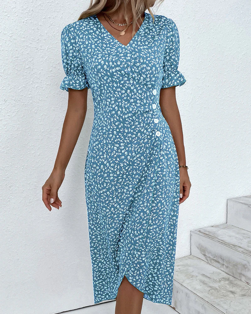 Yara® | Fine Dress With Buttons - Image 3