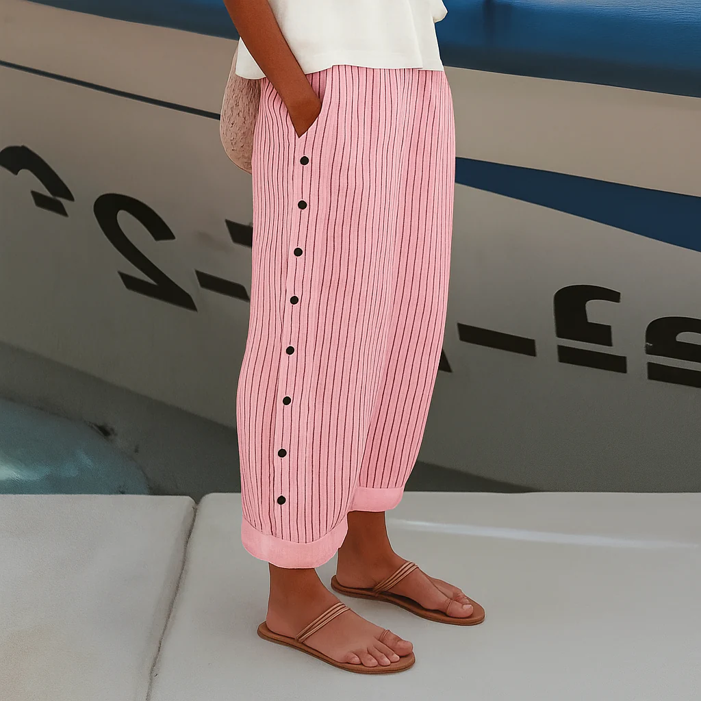 Yara® | Timeless women's linen trousers - Image 4