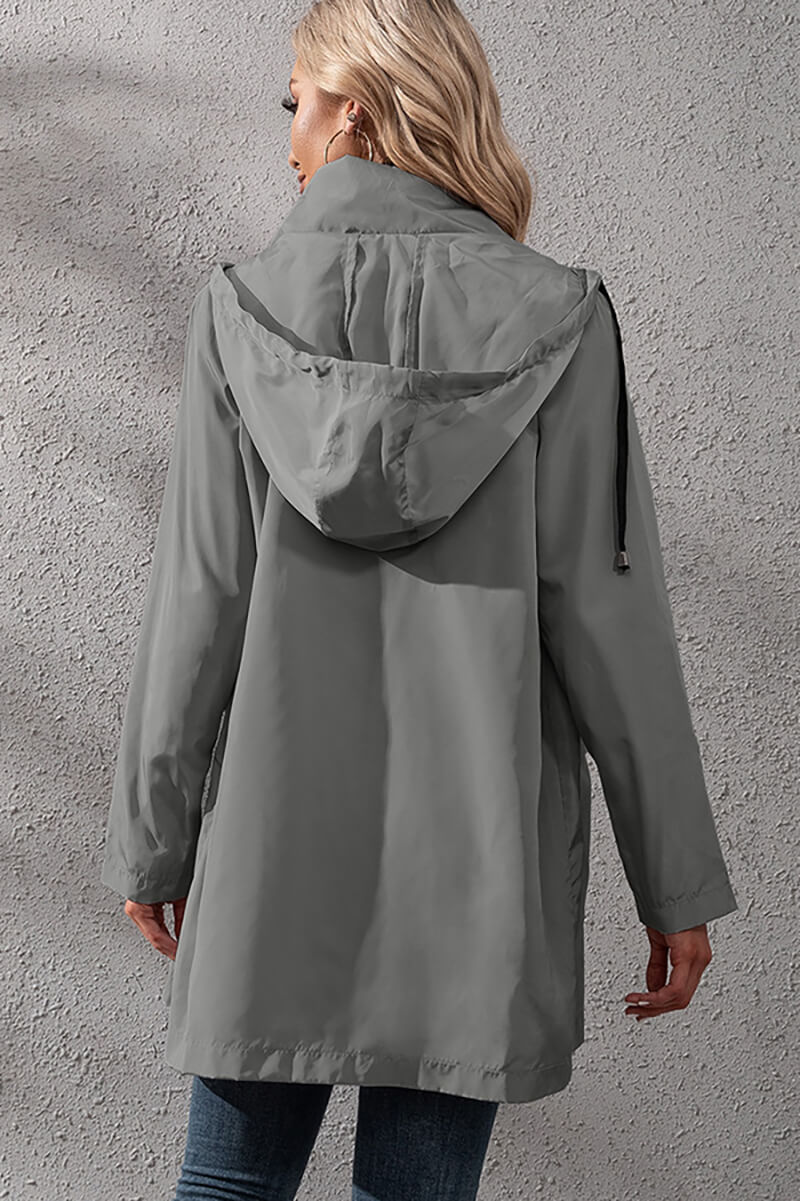 Yasmina | Urban waterproof windbreaker with hood - Image 10