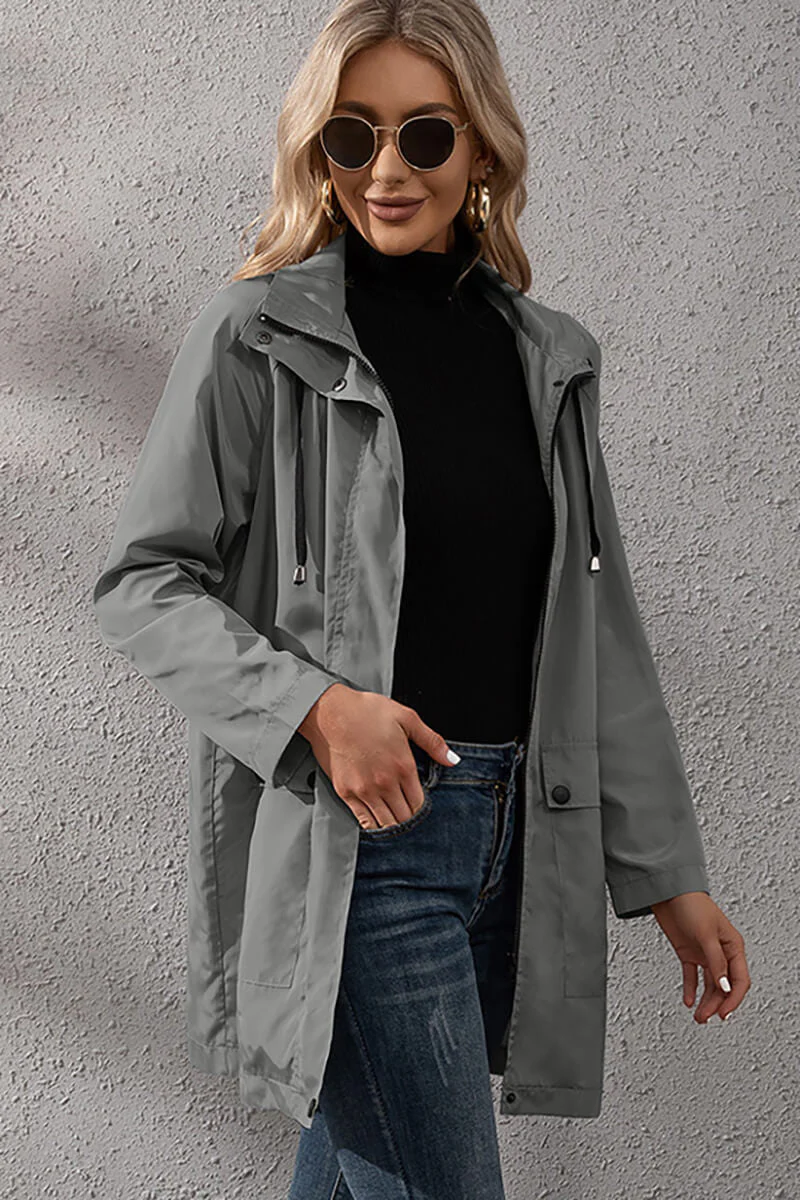 Yasmina | Urban waterproof windbreaker with hood - Image 11