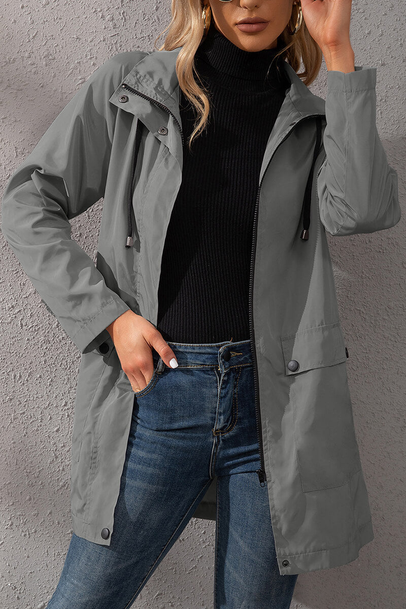 Yasmina | Urban waterproof windbreaker with hood - Image 12