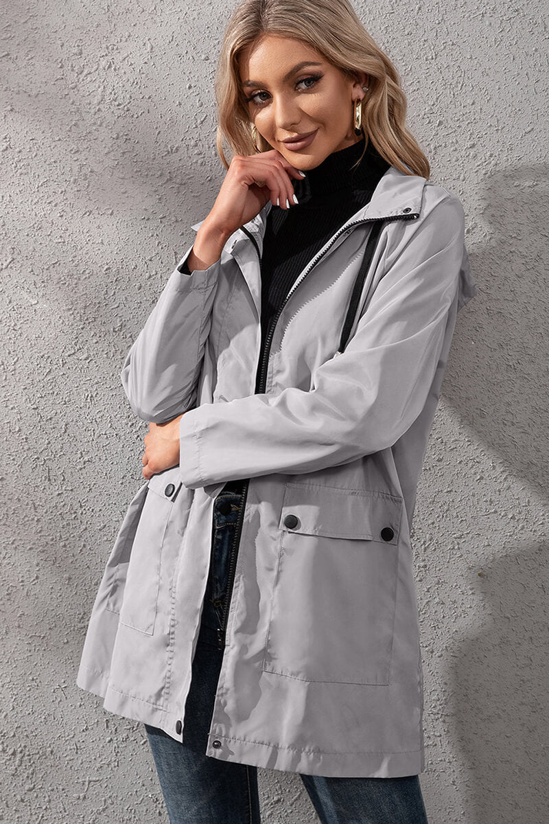 Yasmina | Urban waterproof windbreaker with hood - Image 13