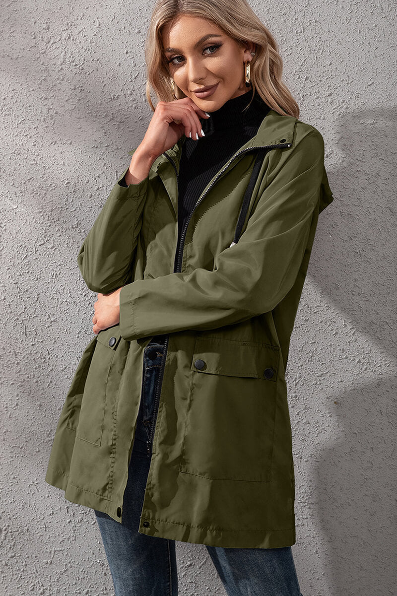 Yasmina | Urban waterproof windbreaker with hood - Image 14