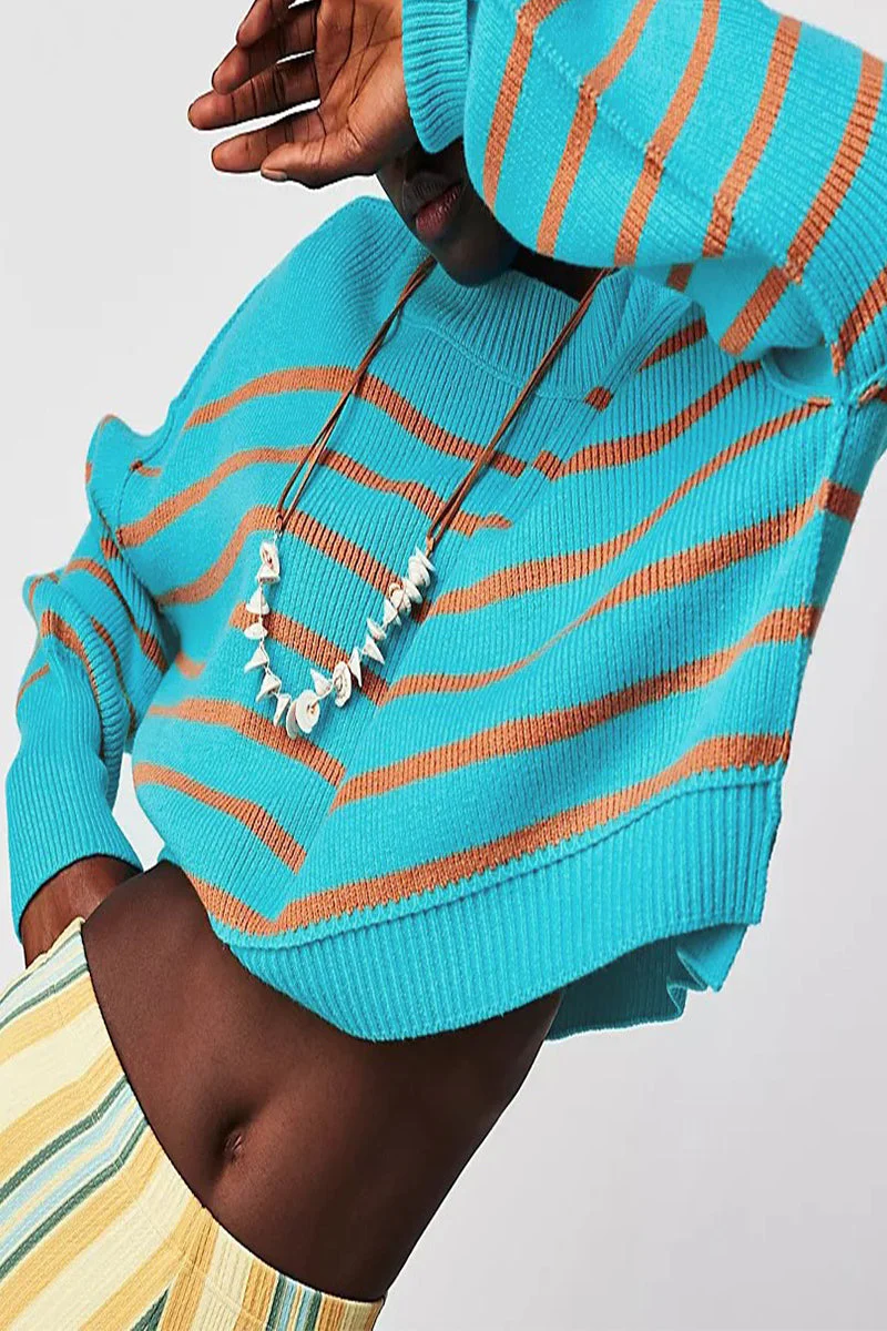 Yazmin | Casual solid patchwork O-neck tops - Image 29