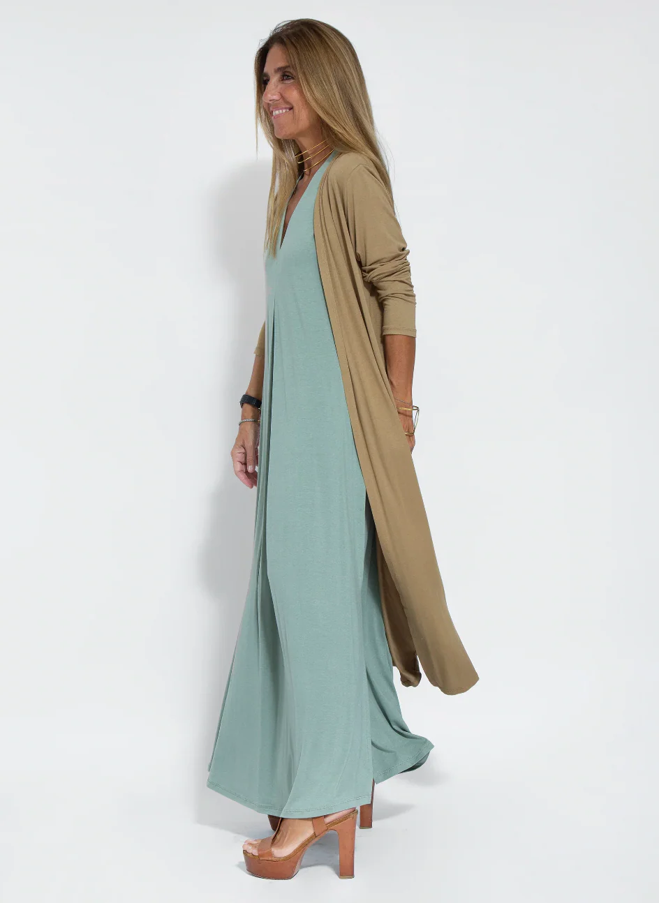 Yazmín® | Long Slimming Dress And Vest Set - Image 13
