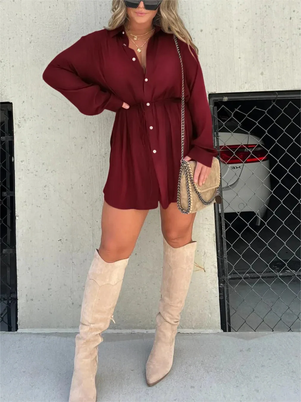 Yesenia® | Trendiges Satin-Strampeldress - Image 9