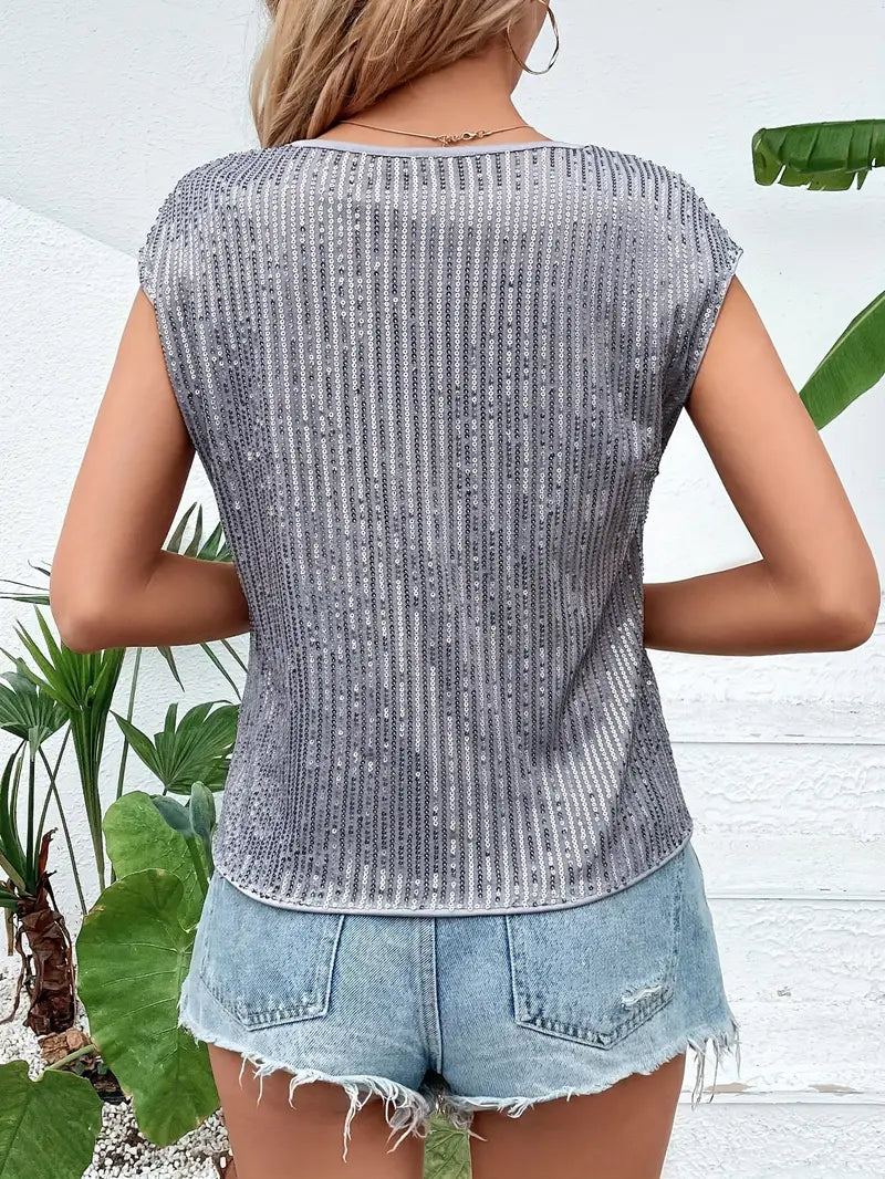 Yesica® | Glittery blouse for women - Image 3