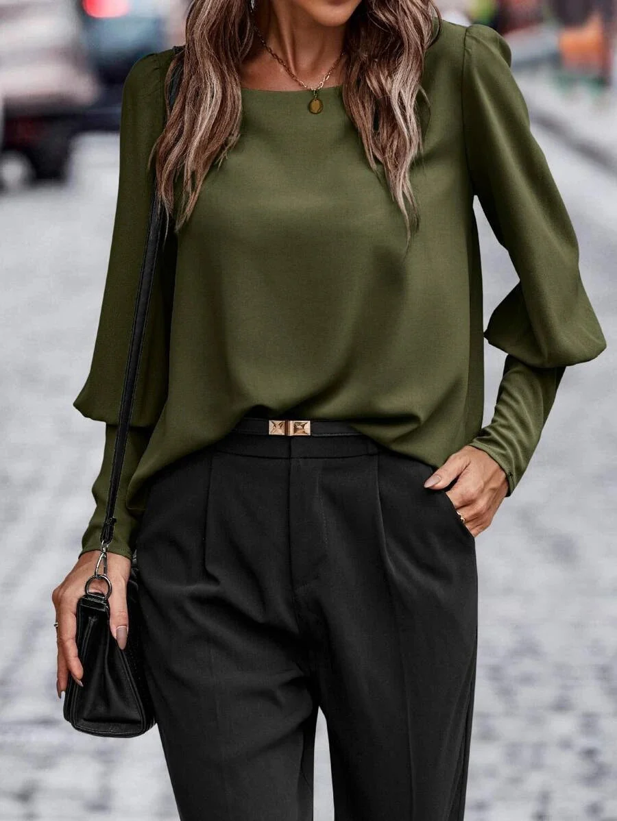 Yolaina® | Long-Sleeved Blouse Long-Sleeved Shirt - Image 3