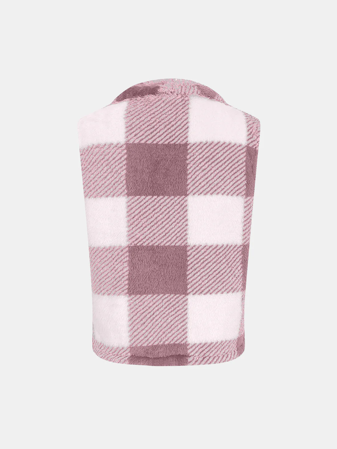 Yolanda | Checked vest coat with an open front - Image 21