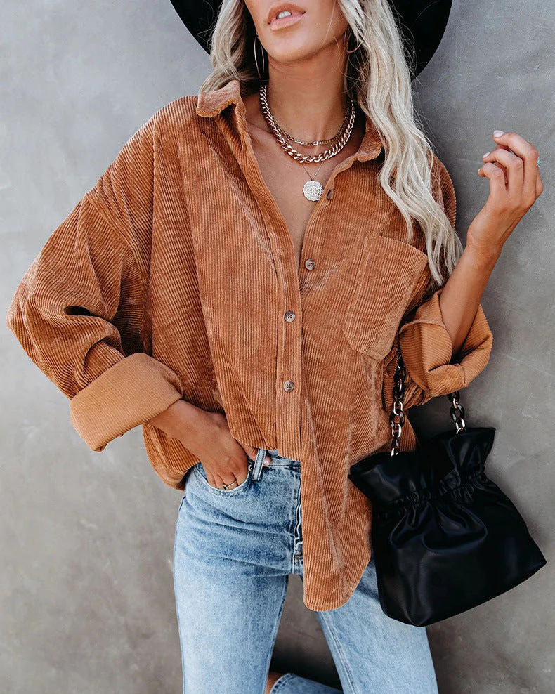 Zahira® | Stylish Oversize Blouse With Button Placket - Image 2