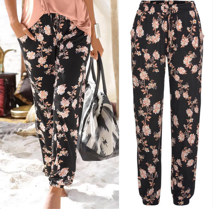 Zaida® | Women'S Floral Pattern Chic Lounge Pants - Image 2