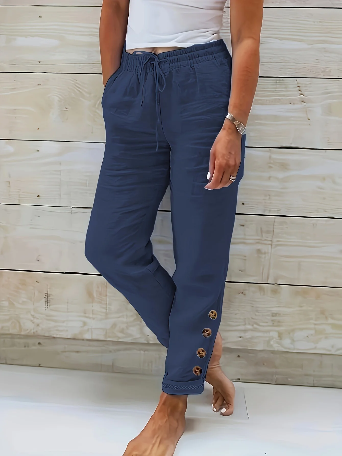 Zoe® | Elegant women's trousers with a straight cut - Image 4