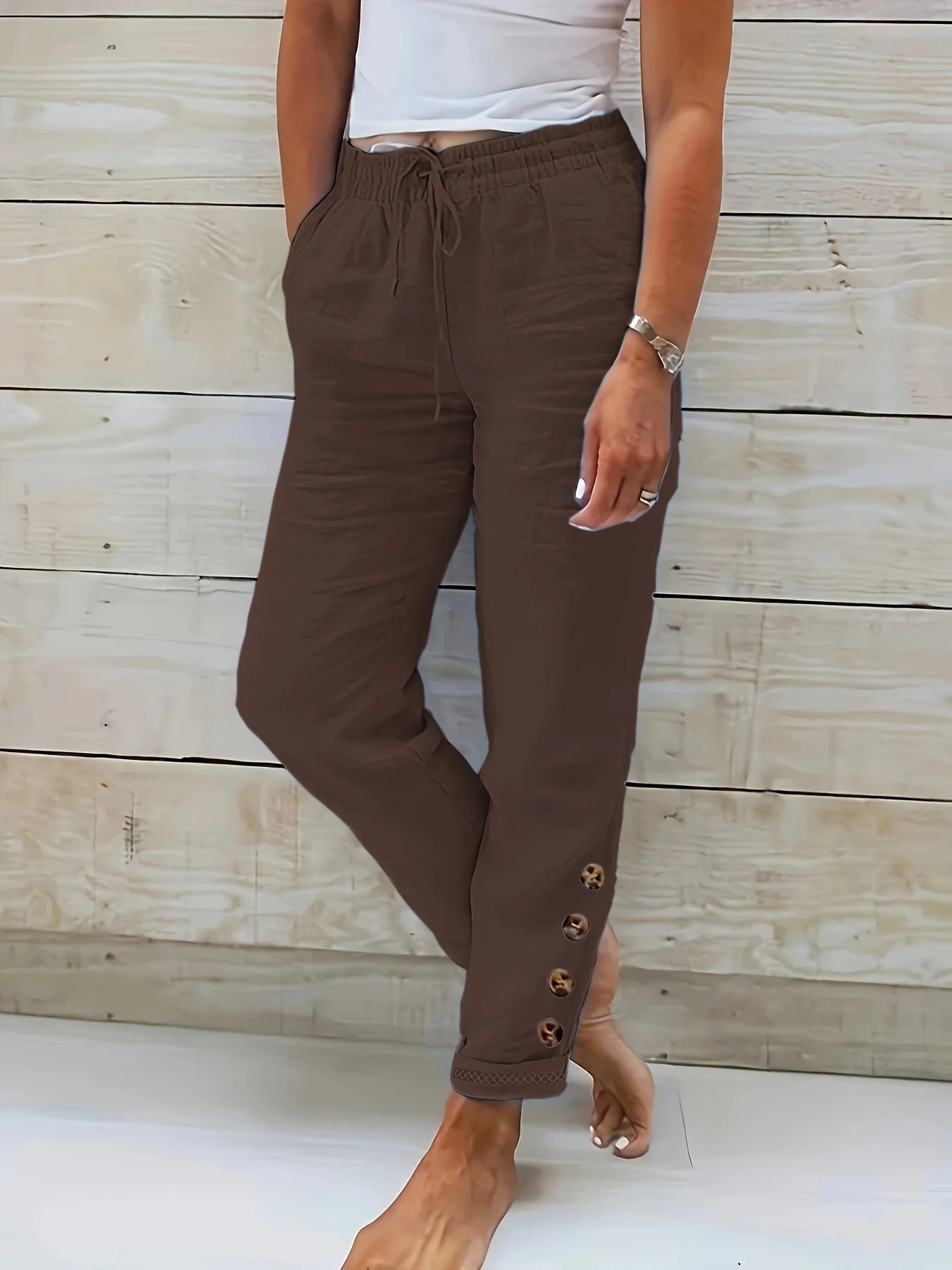 Zoe® | Elegant women's trousers with a straight cut - Image 6