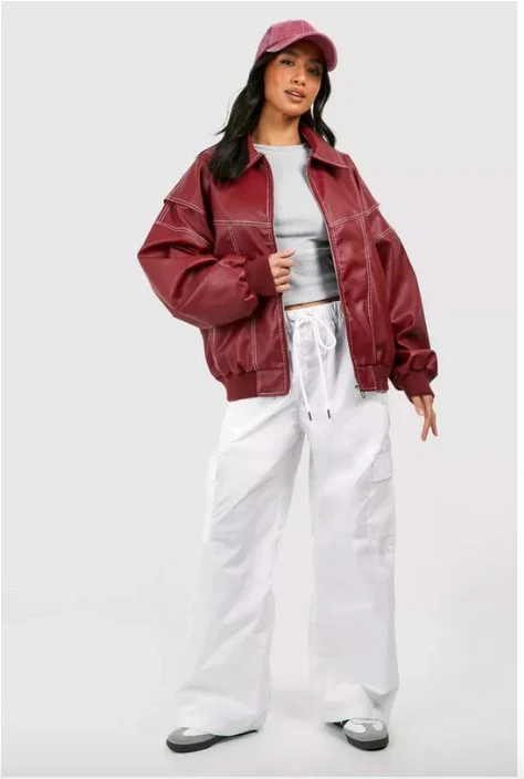 Zoe® | OVERSIZE LEATHER JACKET - Image 3