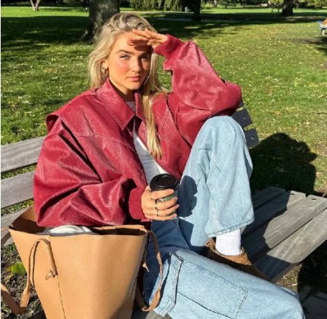 Zoe® | OVERSIZE LEATHER JACKET - Image 8