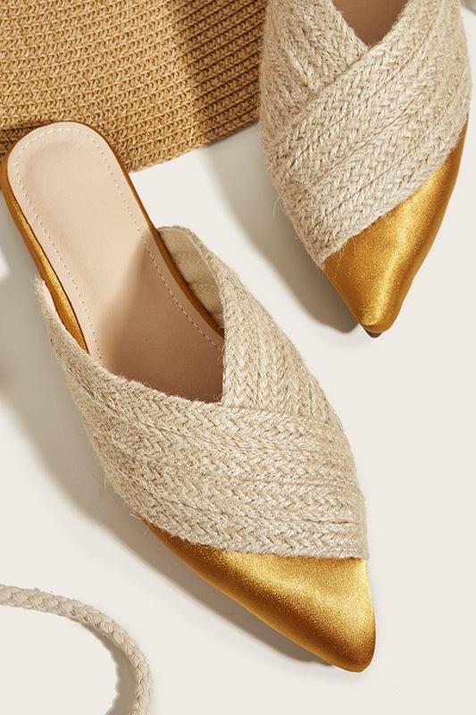 Zoe® | Woven Satin Slippers - Image 2