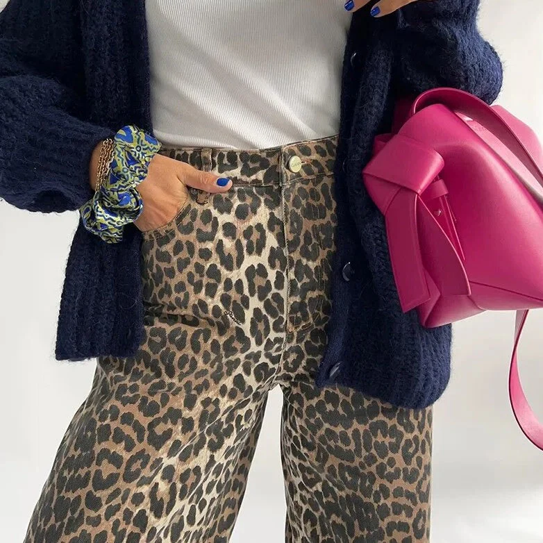 Zola® | Vintage Leopard Print Jeans - Image 3