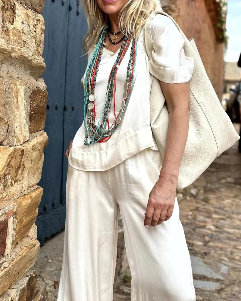 Zulema® | Bologna'S Elysian Elegance Blouse & Pants Set - Image 6