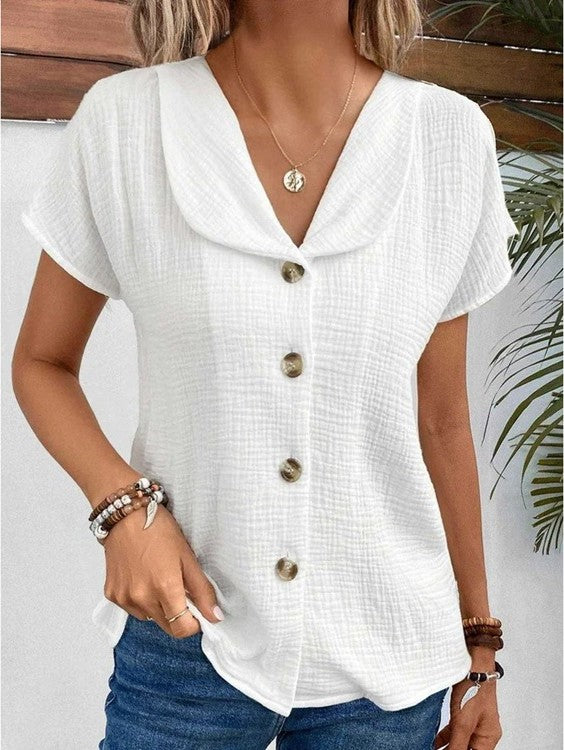 Zulema® | Top With Collar And Buttons - Image 2