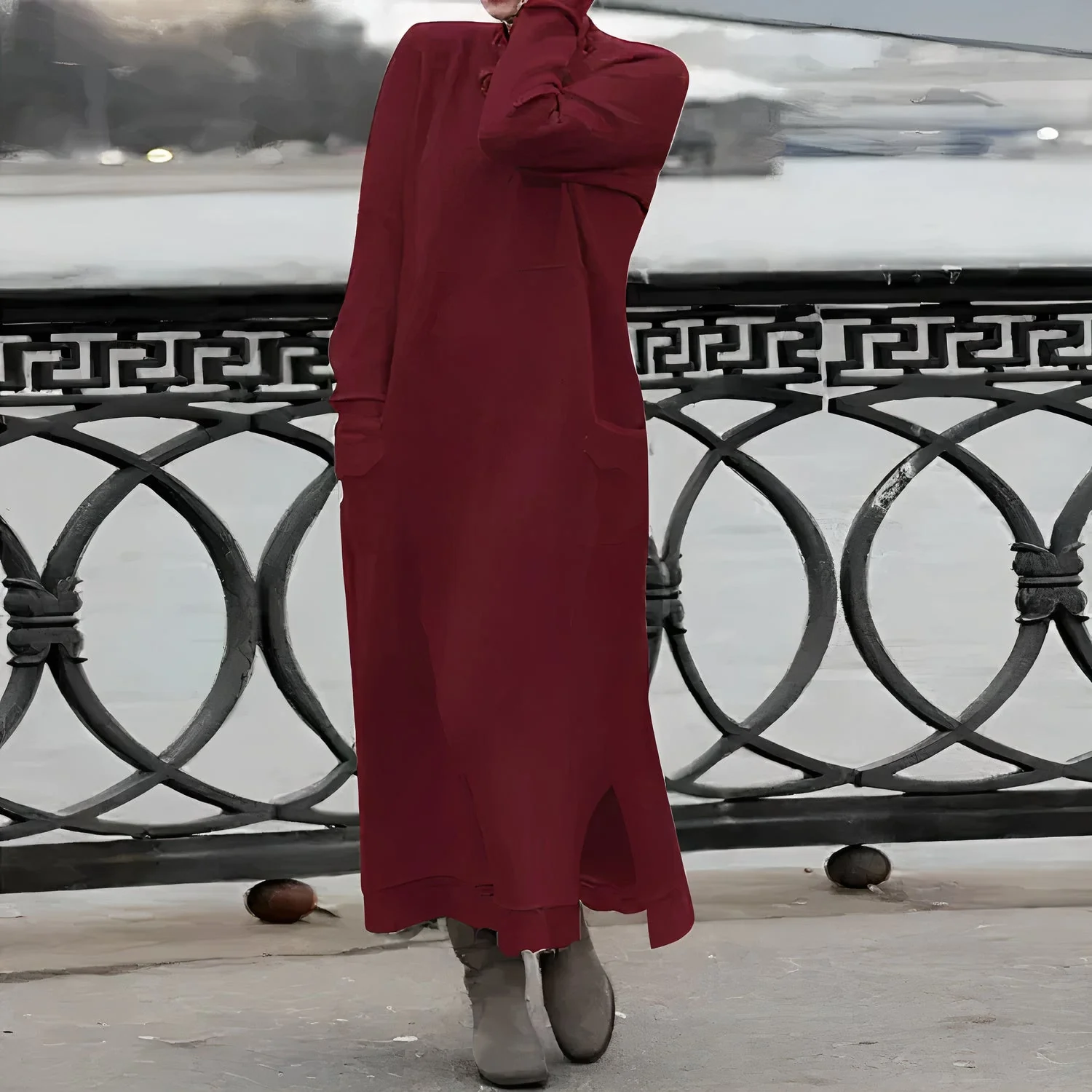 Zulema® | Warm And Casual Maxi Dress - Image 3